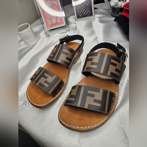 Fendi Other - Fendi Zucca Toddler Girl Sandals! Size 9